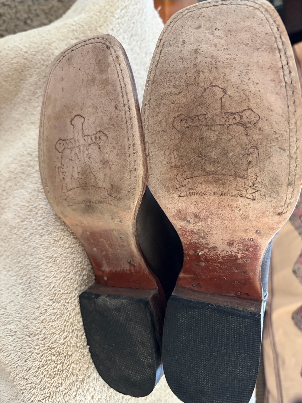 Tanner Mark Brown Leather Western Boots - Picture 8 of 16